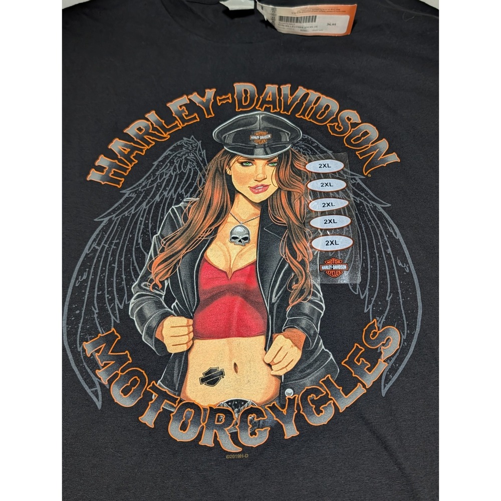 Harley-Davidson Leather Angel Pikes Peak Colorado T-Shirt Black 2XL NWT